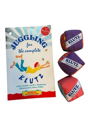 Vintage Juggling for the Complete Klutz Kit Instruction Book and Three Bean Bags